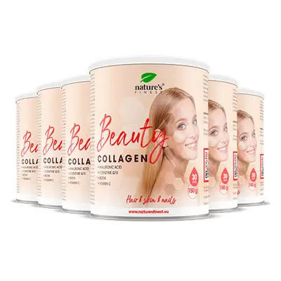 100% Collagène Pur | 6x Beauty Collagen avec Hyaluron | Meilleur Mélange de Boisson au Collagène