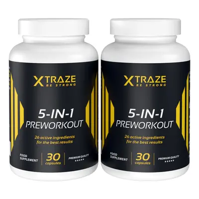 5-in-1 Preworkout - Meilleur complément de pré-entraînement | 100% naturel | gélules pour jours 