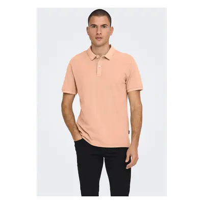 ONLY & SONS Travis Polo Shirt Orange