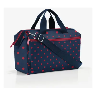 Reisenthel Allrounder Pocket Mixed Dots Red bag Blue