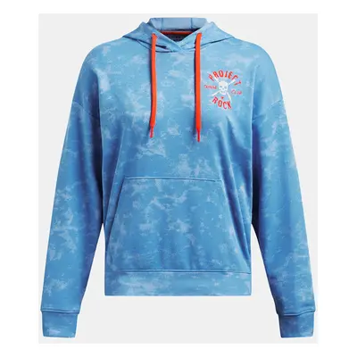 Under Armour Project Rock Terry Underground Hoodie Sweatshirt Blue