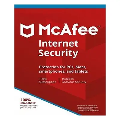 McAfee Internet Security 1 Year / 1 Device Europe McAfee CD Key