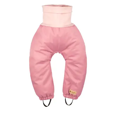 Pantalon évolutif en softshell enfant avec un manteau d'agneau Monkey Mum® - Agneau rose 98/104