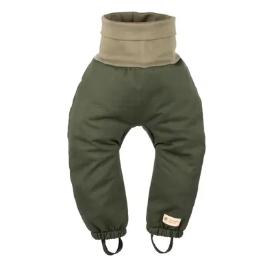 Pantalon d'hiver évolutif en softshell enfant avec un manteau d'agneau Monkey Mum® - Chasseur ka