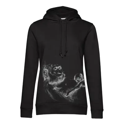 Sweat d'allaitement Monkey Mum® noir - petit singe