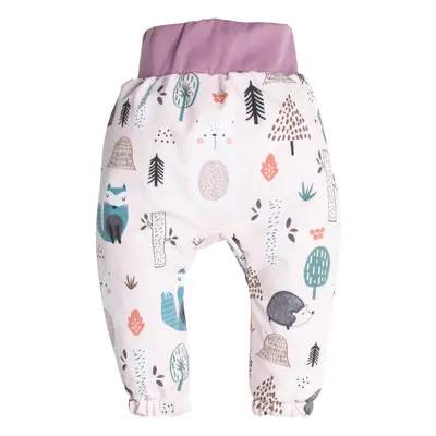 Pantalon en softshell enfant avec membrane Monkey Mum® - Animaux de jour