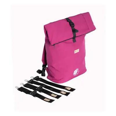 Monkey Mum® Sac à dos softshell intégré pour nacelle Carrie - Juicy Raspberry Petit/e