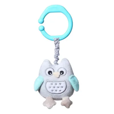 BABYONO C-ring jouet vibrant hibou Sofia bleu