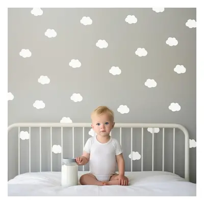 Nuages blancs – stickers muraux pour la chambre des enfants