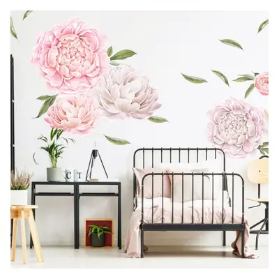 Stickers muraux - Pivoines rose clair grandes