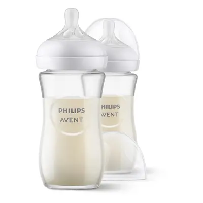 Bouteille en verre Philips AVENT Natural Response ml, mois+, pc