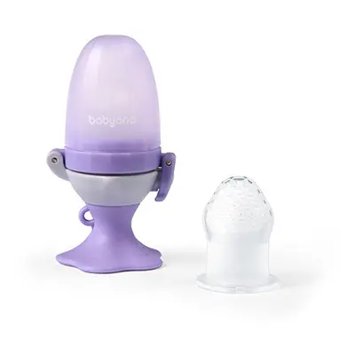 BABYONO Sucette en silicone pour nourrir Fleur violette 6m+