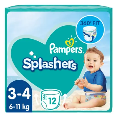 Couche-culotte imperméable PAMPERS Splashers taille (12 pièces) kg