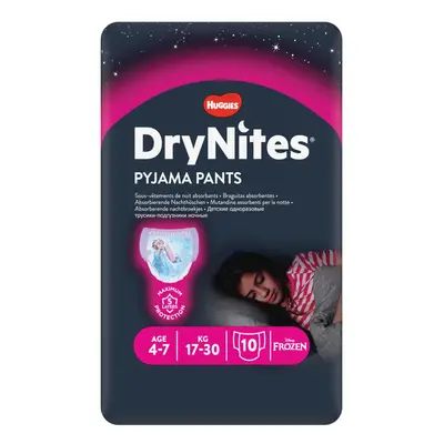 HUGGIES® DryNites Couches-culottes jetables pour filles ans (17-30 kg) pcs