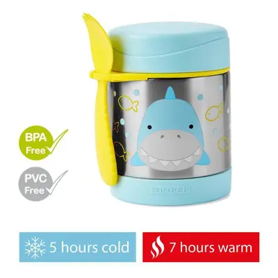 SKIP HOP Zoo Thermos pour aliments avec cuillère/fourchette Requin ml, ans+