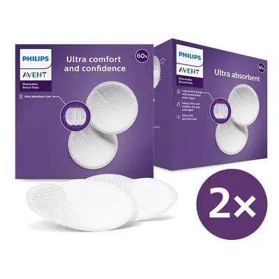 Philips AVENT coussinets d'allaitement jetables 2x60 pcs