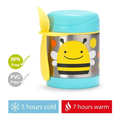 SKIP HOP Zoo Thermos pour aliments avec cuillère/fourchette Abeille ml, ans+