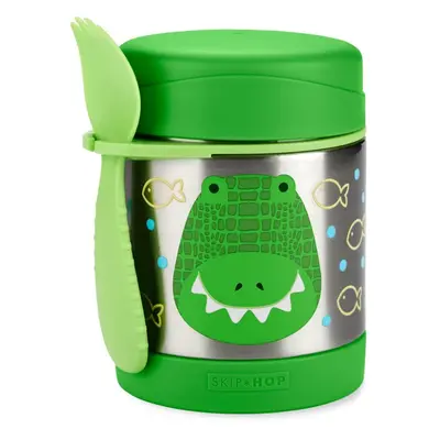 SKIP HOP Zoo Thermos pour aliments avec cuillère/fourchette Crocodile ml, ans+