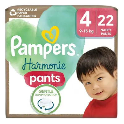 PAMPERS Couche-culotte Harmony Baby taille 4, pièces, 9kg-15kg