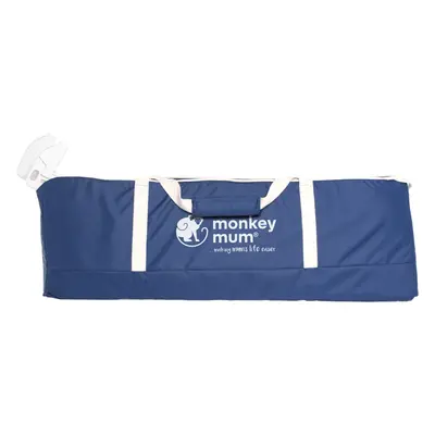 Grand sac de voyage pratique Monkey Mum® pour la barrière de lit - bleu foncé