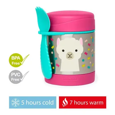 SKIP HOP Zoo Thermos pour aliments avec cuillère/fourchette Lama ml, ans+