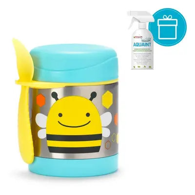 SKIP HOP Zoo Thermos pour aliments avec cuillère/fourchette Bee ml, 3+ + AQUAINT ml