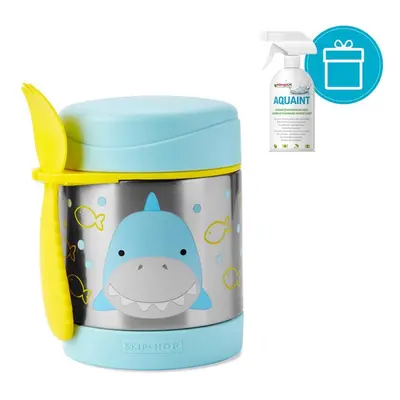 SKIP HOP Zoo Thermos pour aliments avec cuillère/fourchette Shark ml, 3+ + AQUAINT ml