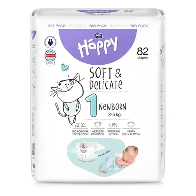 BELLA HAPPY BABY Couches jetables Nouveau-né kg Big Pack pcs