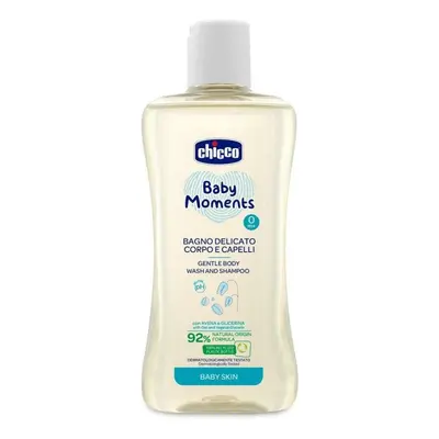 CHICCO Shampoing doux cheveux et corps Baby Moments 92% ingrédients naturels ml