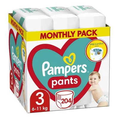 PAMPERS Pants Couches-culottes jetables (6-11 kg) pcs - STOCK MENSUEL