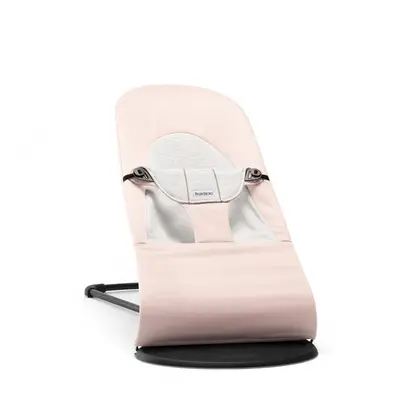 BABYBJÖRN Chaise longue Bliss, Rose clair/gris, Jersey de coton