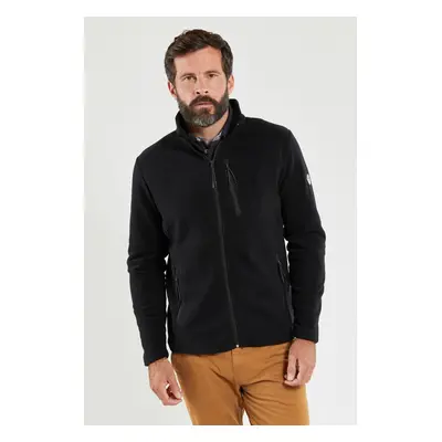 BERMUDES Veste polaire POULLAN Homme NOIR XXXXL