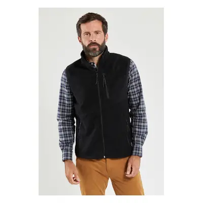 BERMUDES Veste polaire sans manches PAIMPOL Homme NOIR XXL