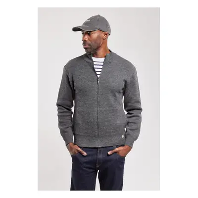 ARMOR-LUX Cardigan "Plouescat" - laine Homme Gris chiné 2XL