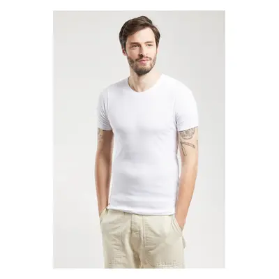 ARMOR-LUX T-shirt uni - coton issu de l?agriculture biologique et kapok Homme Blanc M