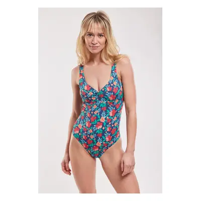 ARMOR-LUX Maillot de bain fleuri une pièce Femme Imprimé fleurs exotiques M XXL - 46