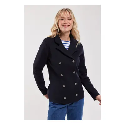 ARMOR-LUX Veste croisée "Nevez" - maille haute densité Femme Rich Navy 5XL - 52