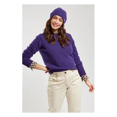 ARMOR-LUX Pull court - laine Femme Morado 2XL - 46