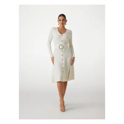 Robe-Pull Midi Côtelée Marciano