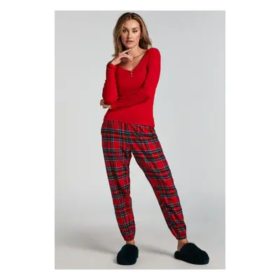 Hunkemöller Pantalon de Pyjama Flanel Rouge