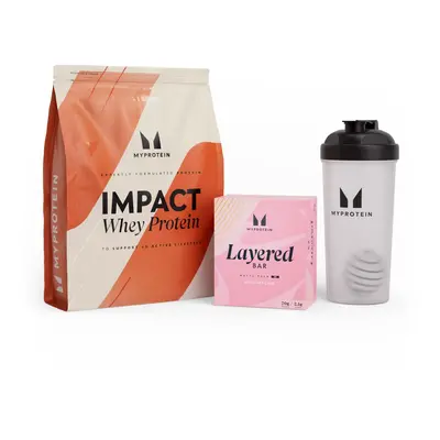 Coffret Impact Whey Protein + barre protéinée à 6 couches - Vanilla Birthday Cake - Vanilla