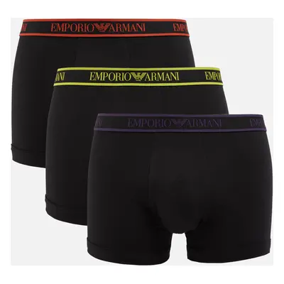 Emporio Armani Three-Pack Stretch-Cotton Jersey Boxer Trunk