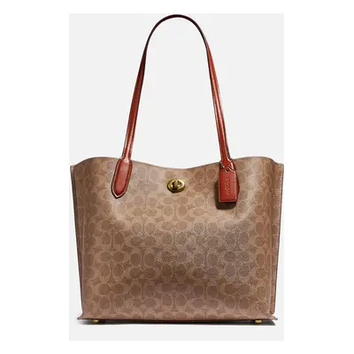 Coach Willow Signature Coated-Canvas Tote Bag