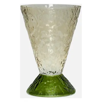 Hübsch Abyss Vase - Dark Green/Brown