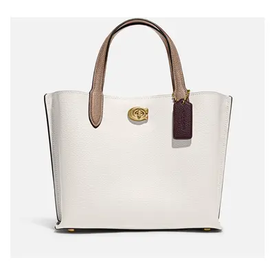 Coach Colorblock Willow 24 Leather Tote Bag