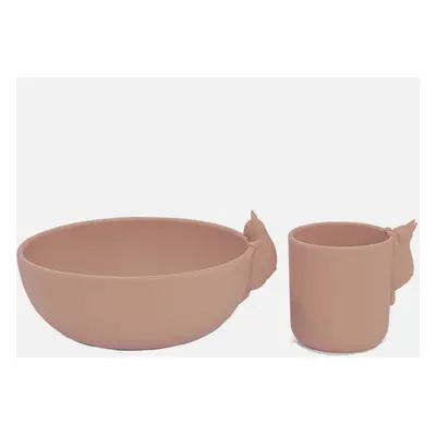 Konges Sløjd Bunny Bowl and Cup Set - Blush