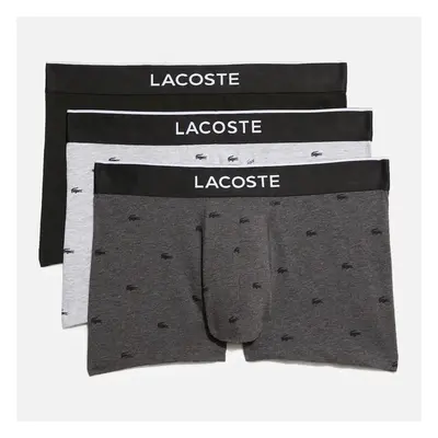 Lacoste 3 Pack Cotton Logo Boxer Trunks