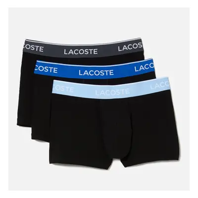 Lacoste 3 Pack Cotton-Blend Boxer Trunks