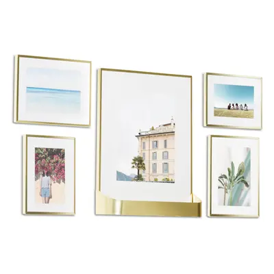 Umbra Matinee Gallery Frames (Set of 5) - Matte Brass