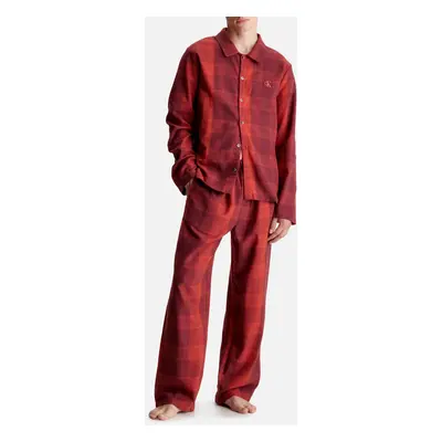 Calvin Klein Long Sleeved Cotton-Flannel Pyjama Set